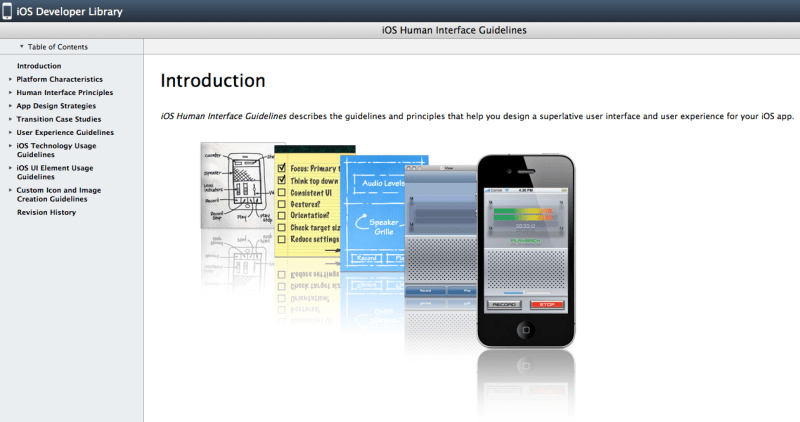 iOS Human Interface Guidelines