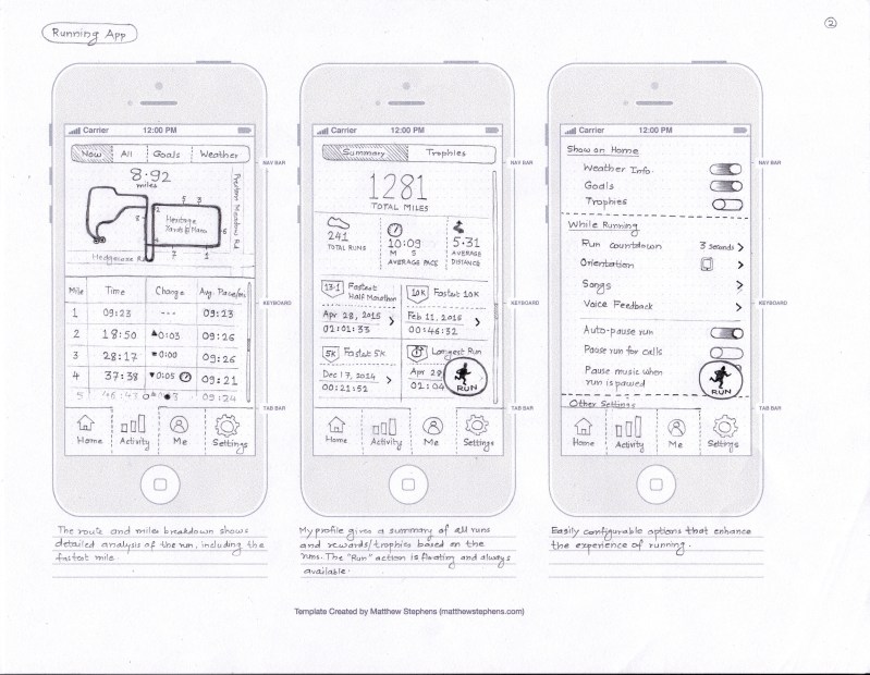 Running App Concept - Page2
